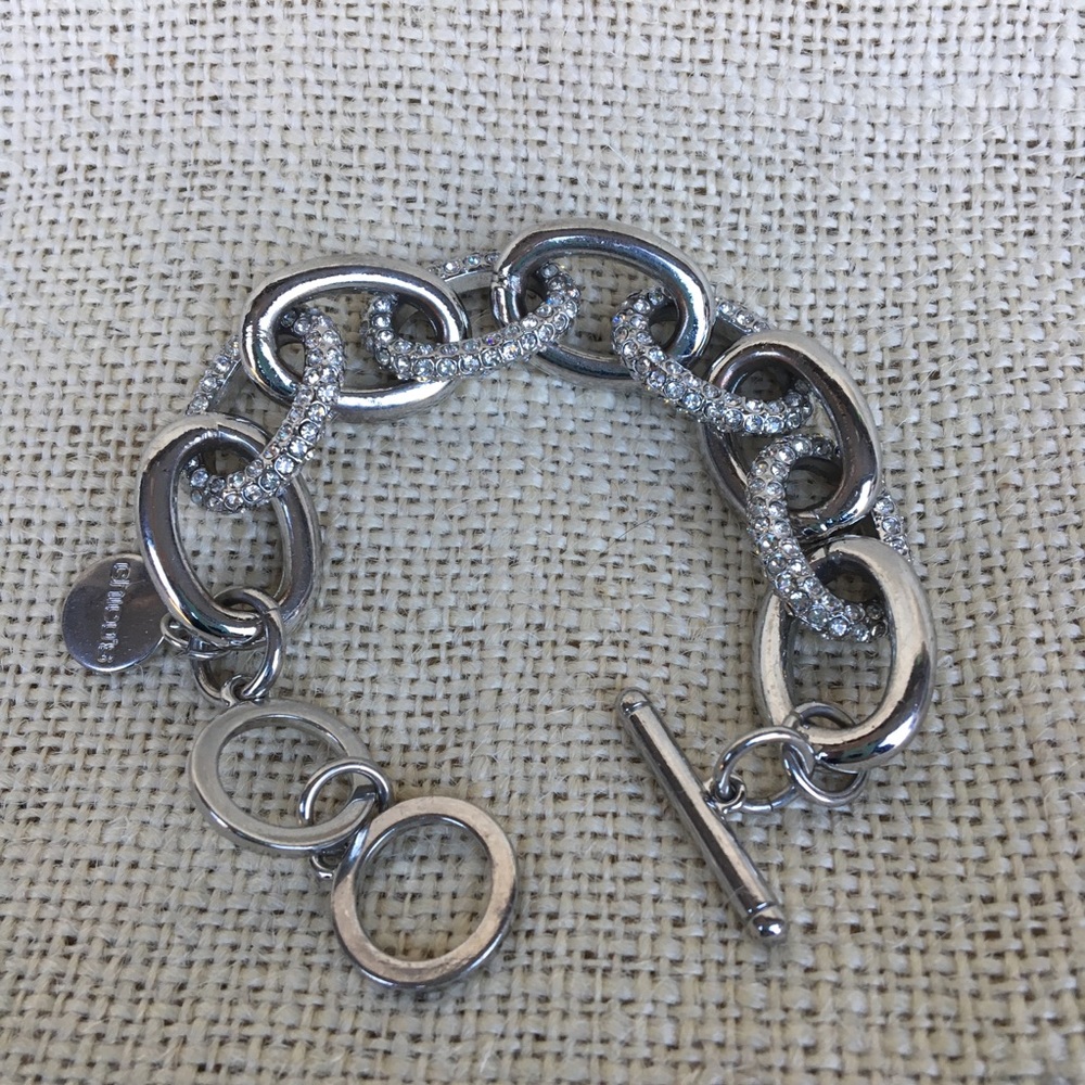 Chico’s Large Link Silver Bracelet